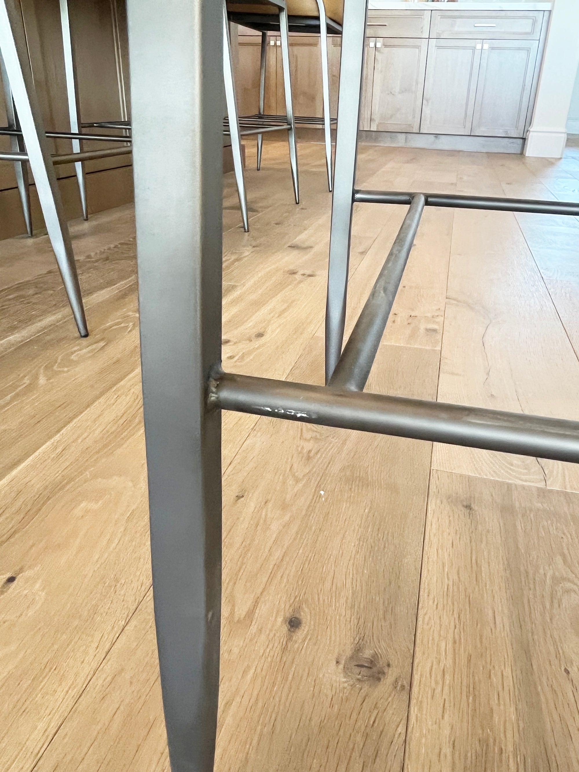 CAMEL LEATHER COUNTER STOOL