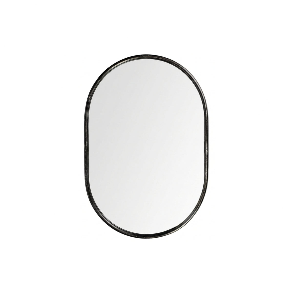 BLACK METAL FRAME MIRROR B