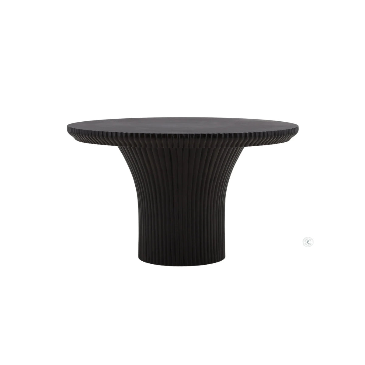 51"R OUTDOOR ROUND RIBBED DINING TABLE