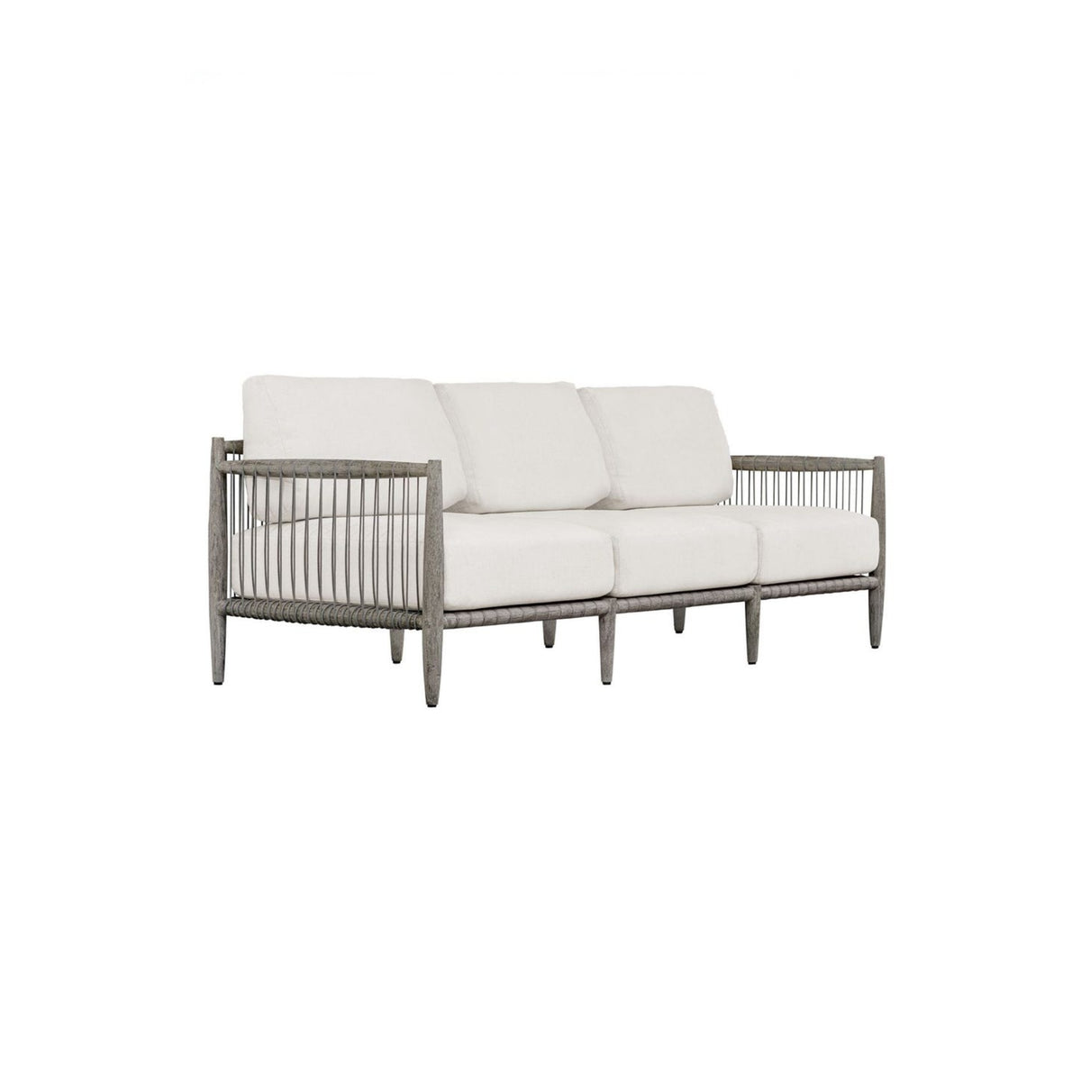 80"L DARK GREY ROPE OUTDOOR SOFA