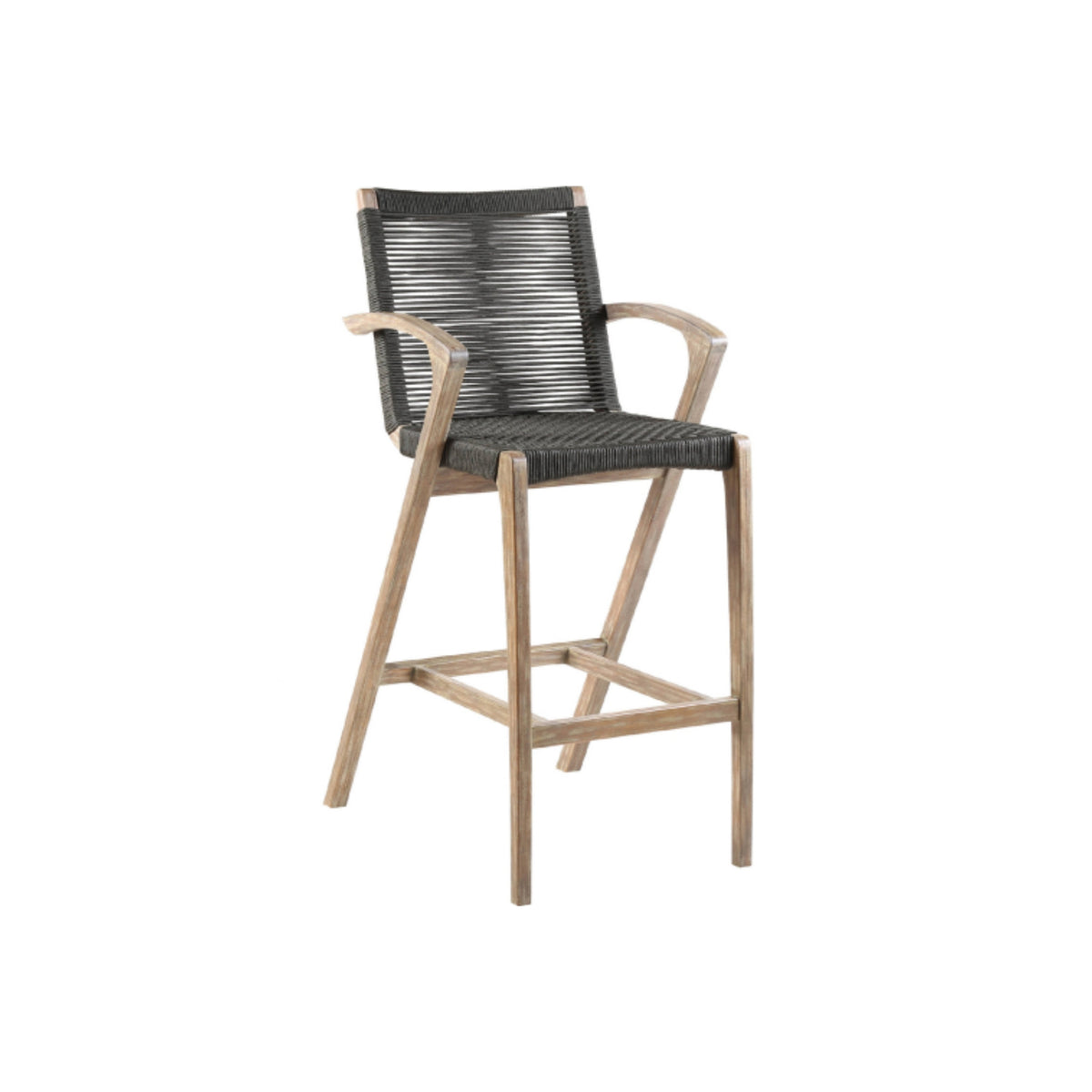 EUCALYPTUS &amp; GREY ROPE BARSTOOL A
