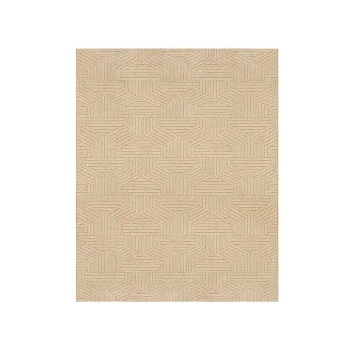 NATURAL WOVEN PATIO RUG 8'X10'
