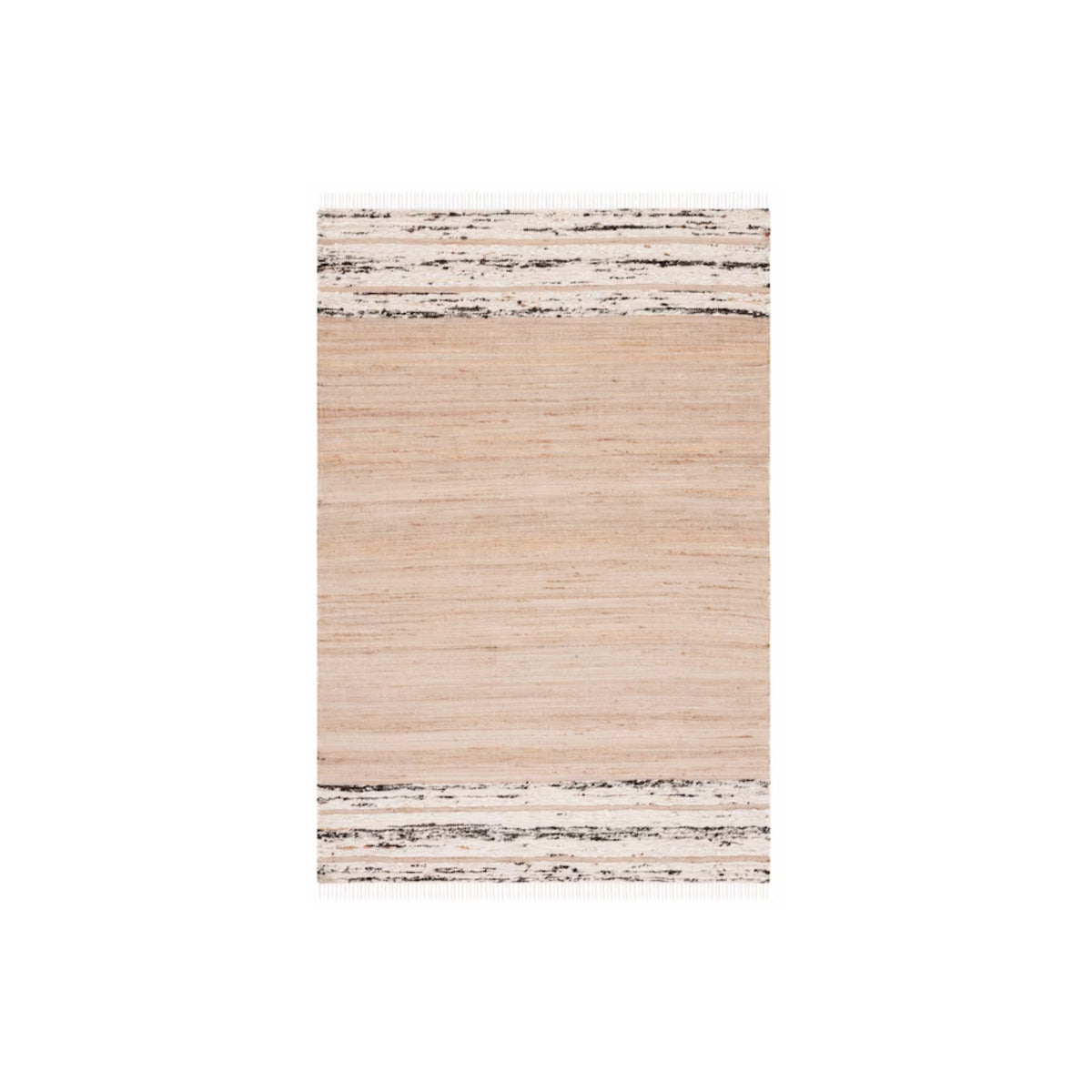 NATURAL BLACK STRIPED RUG 8'X10'