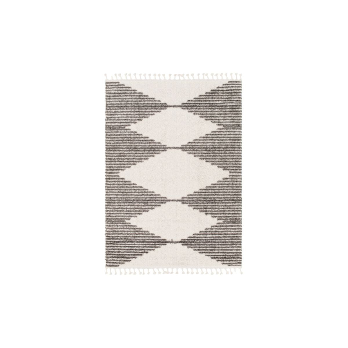 RUG, DIAMOND D. GREY 9X12