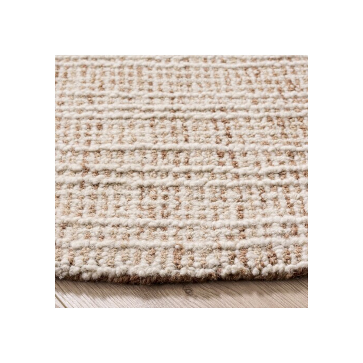 RUST IVORY STRIPED RUG 9'X12'