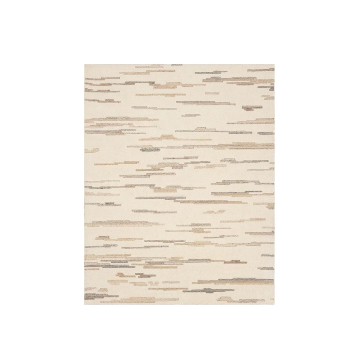 IVORY BEIGE STRIPED RUG 9'X12'