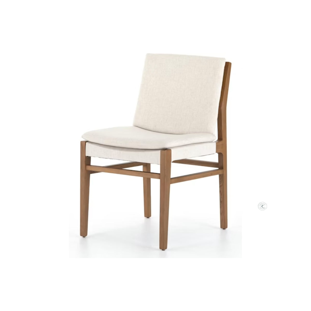 NATURAL BROWN DINING CHAIR SET OF 8