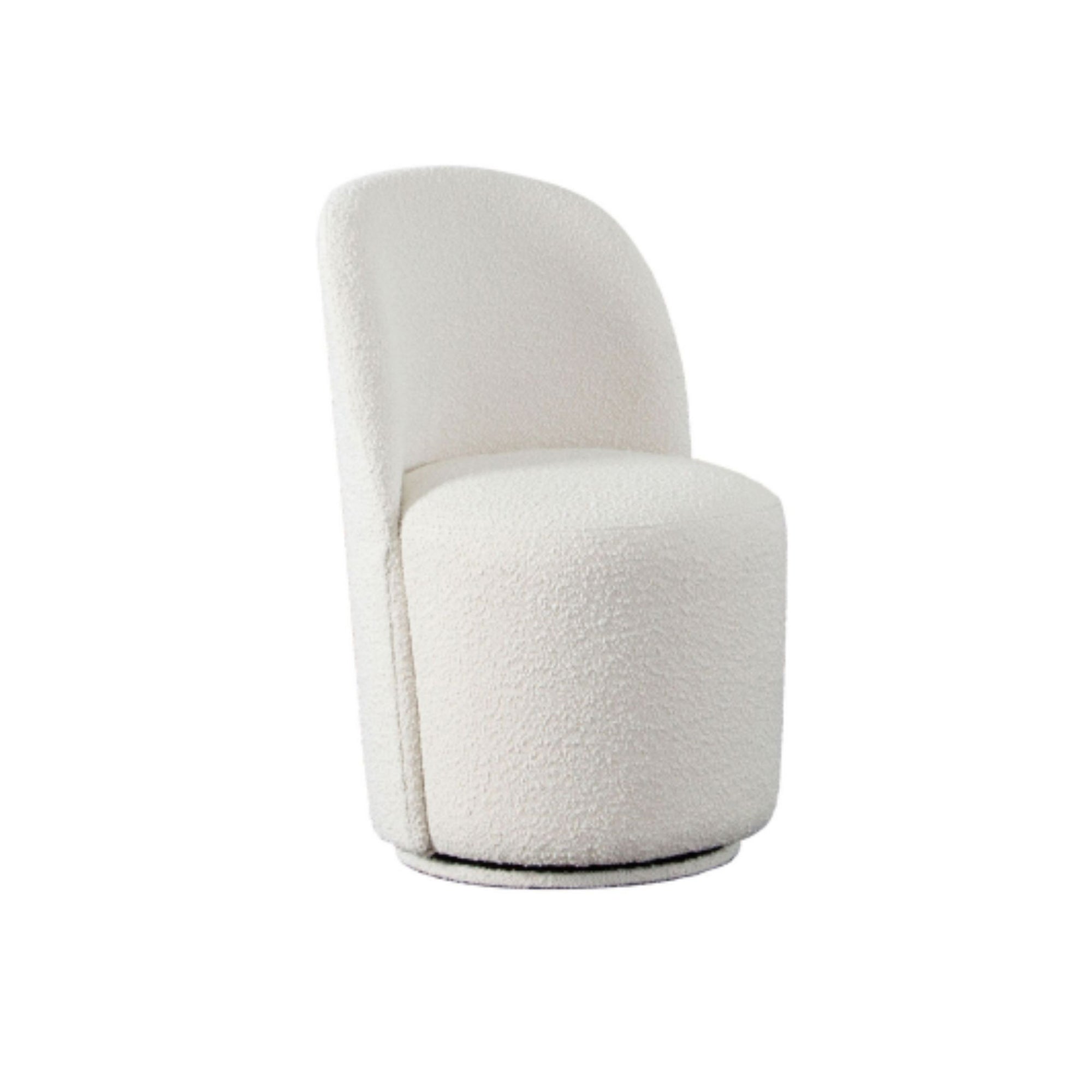 IVORY SWIVEL DINING CHAIR 1