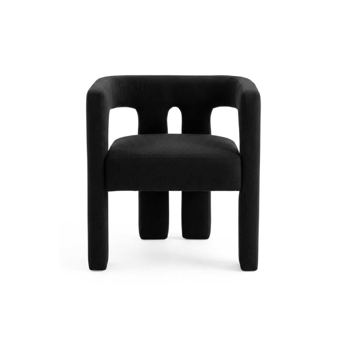 BLACK VELVET DINING CHAIR 7