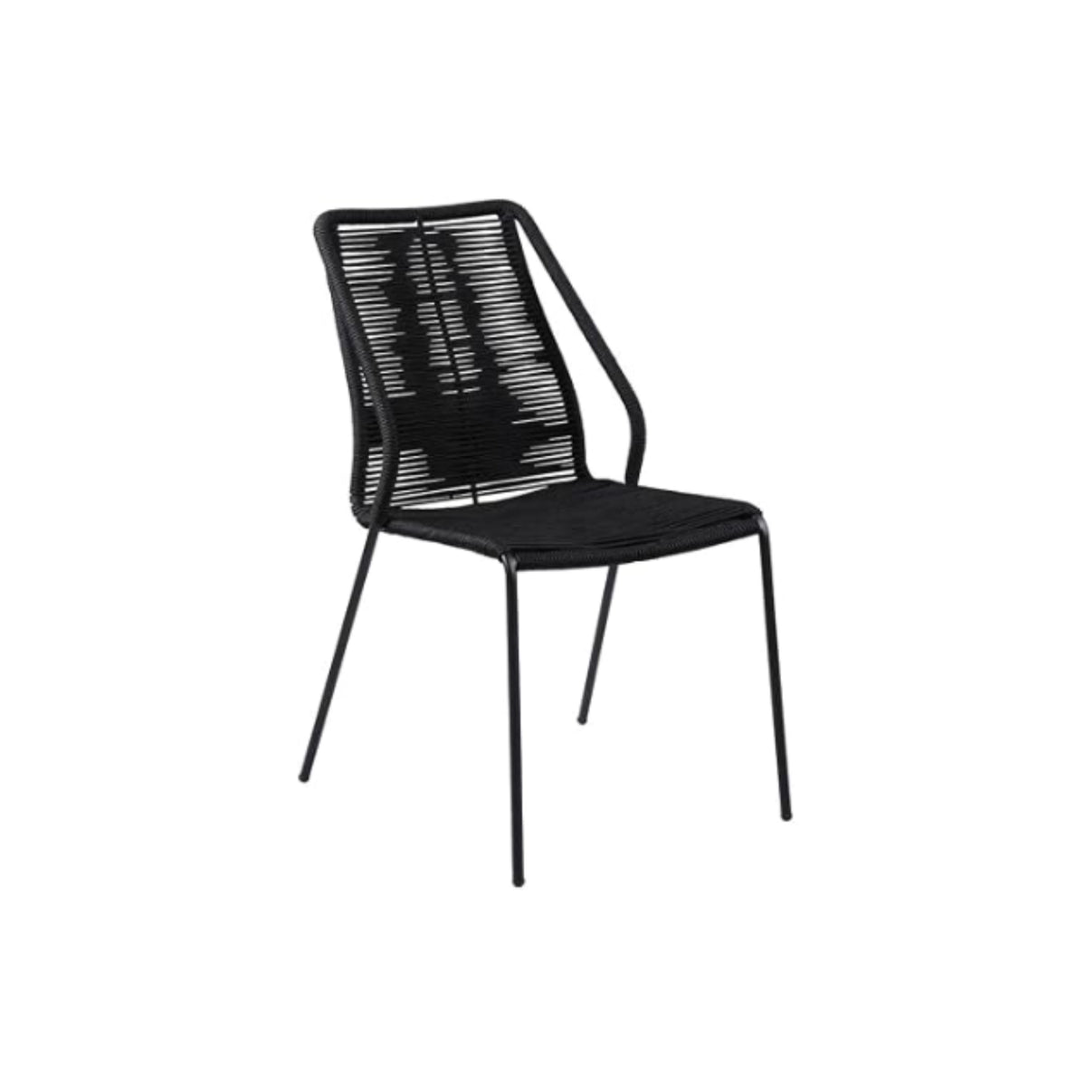 CLIP DINING CHAIR BLACK SET OF 2