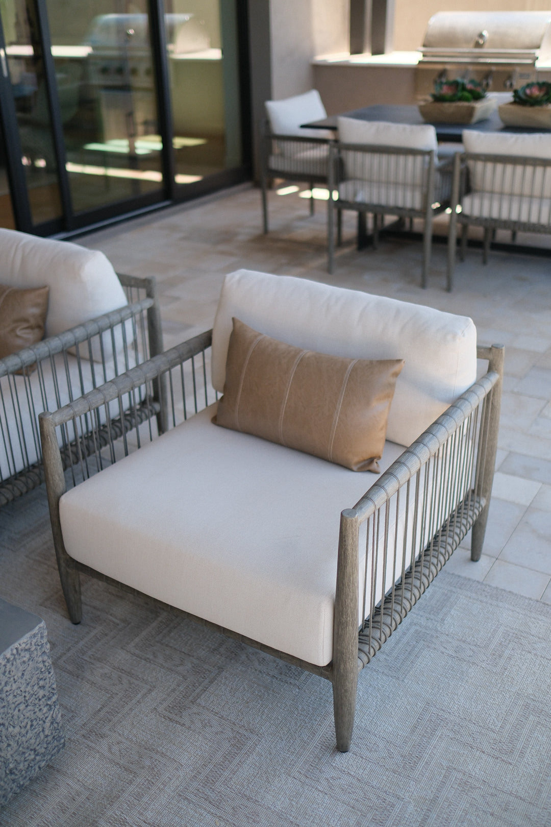 DARK GREY LOUNGE CHAIR B