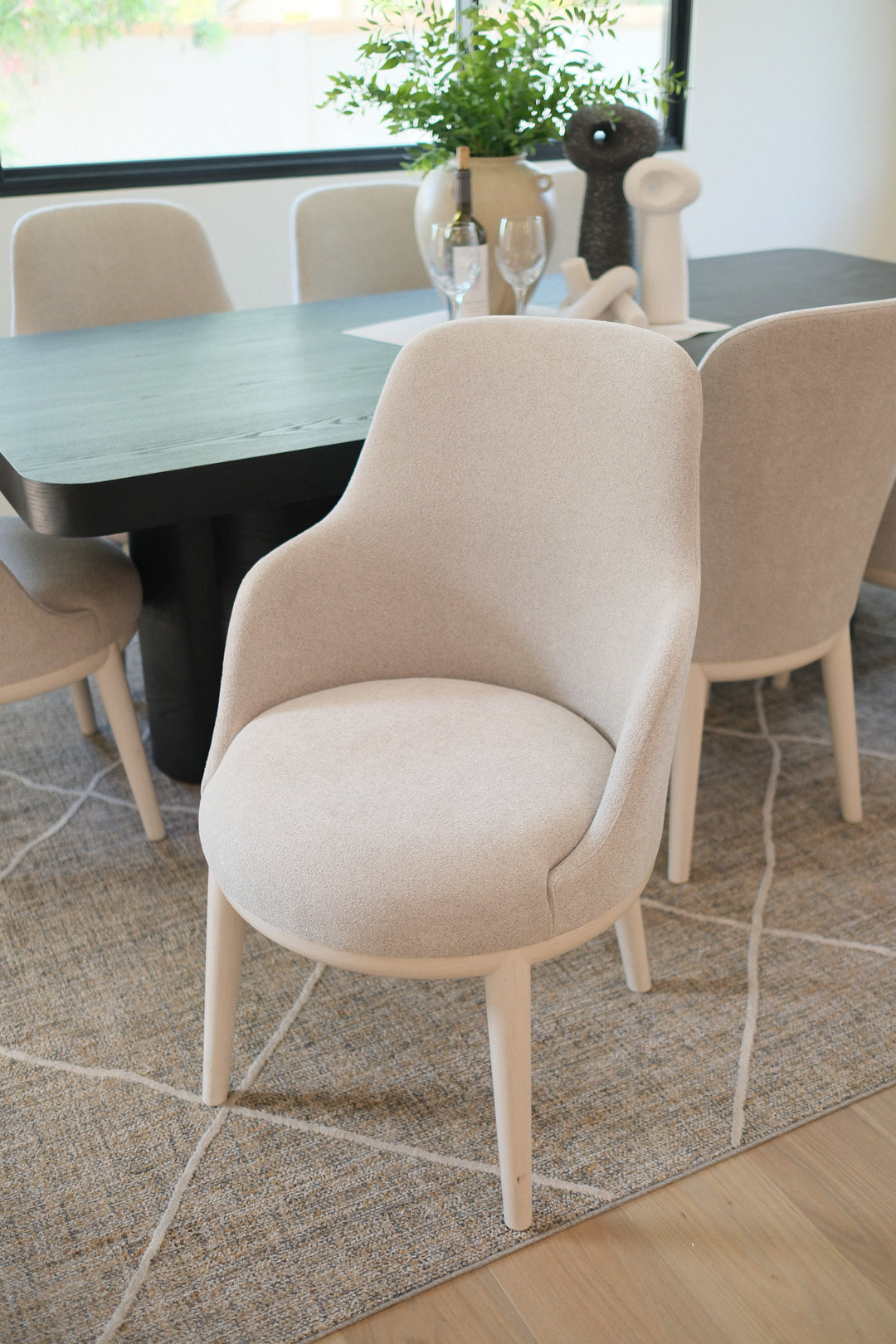 GREY DINING ARMCHAIR SET OF 8