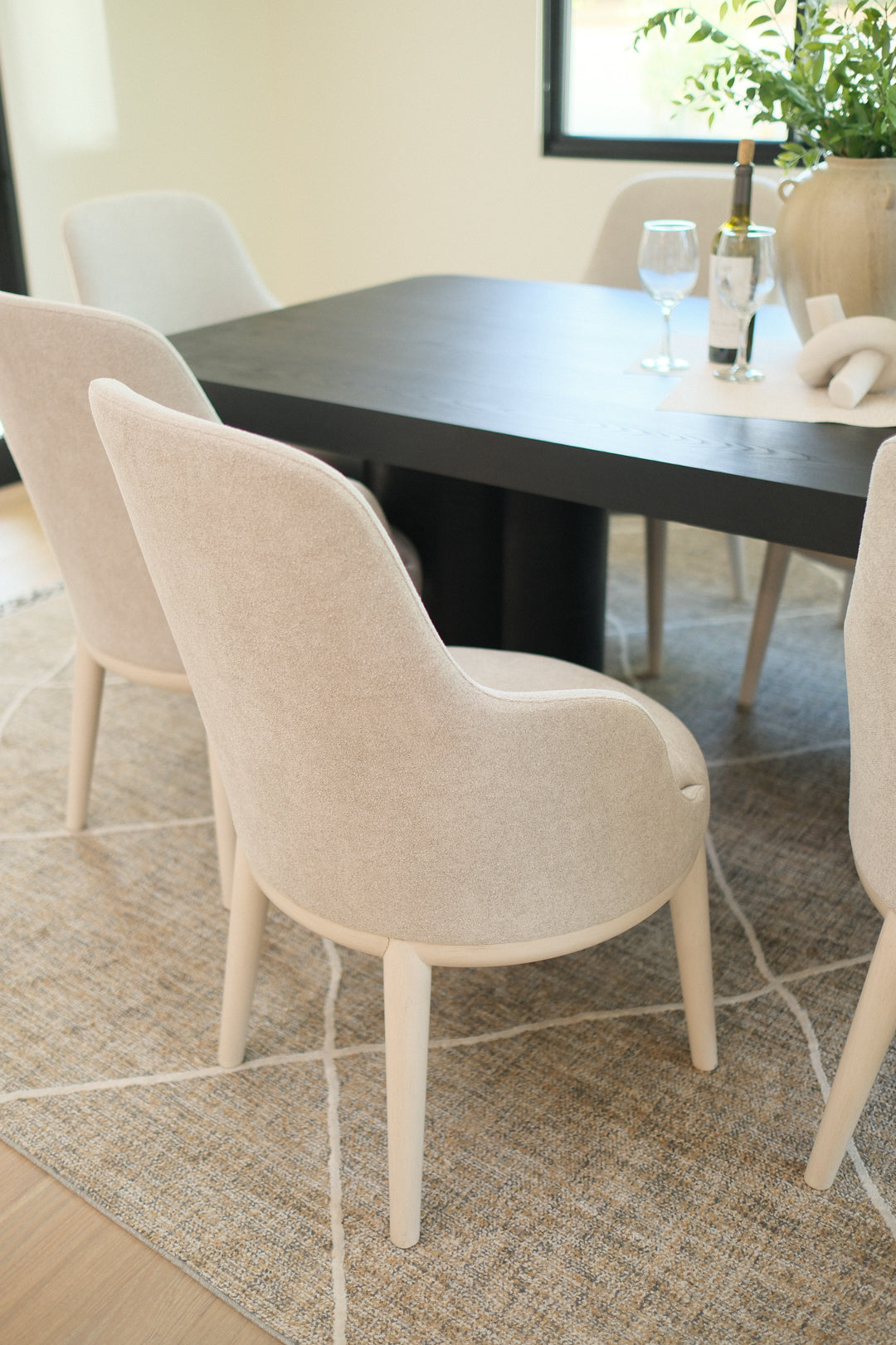 GREY DINING ARMCHAIR SET OF 8