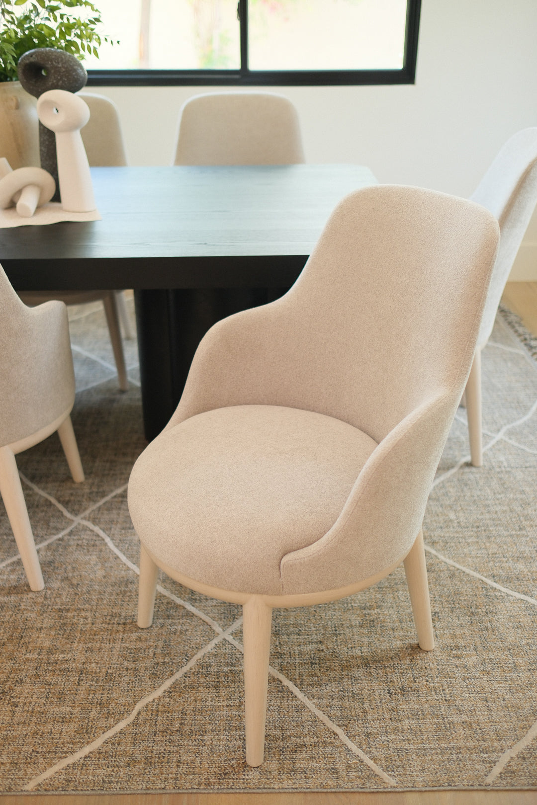 GREY DINING ARMCHAIR SET OF 8