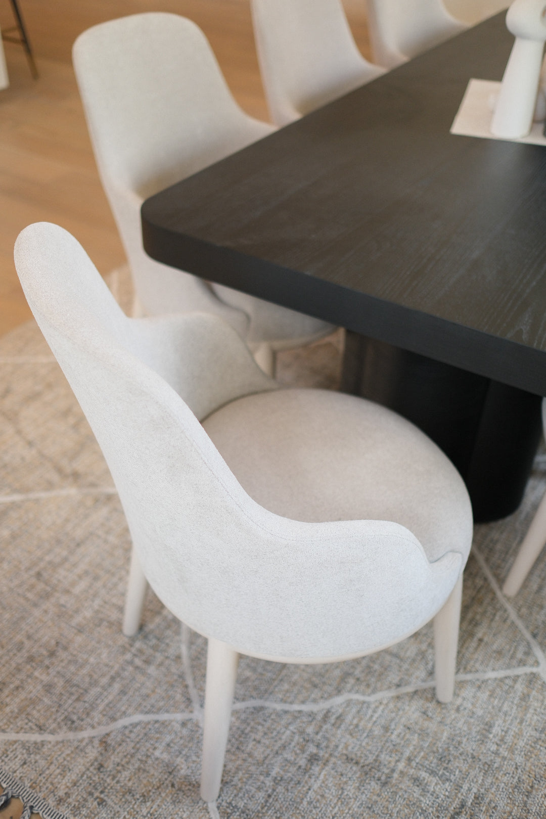 GREY DINING ARMCHAIR SET OF 8