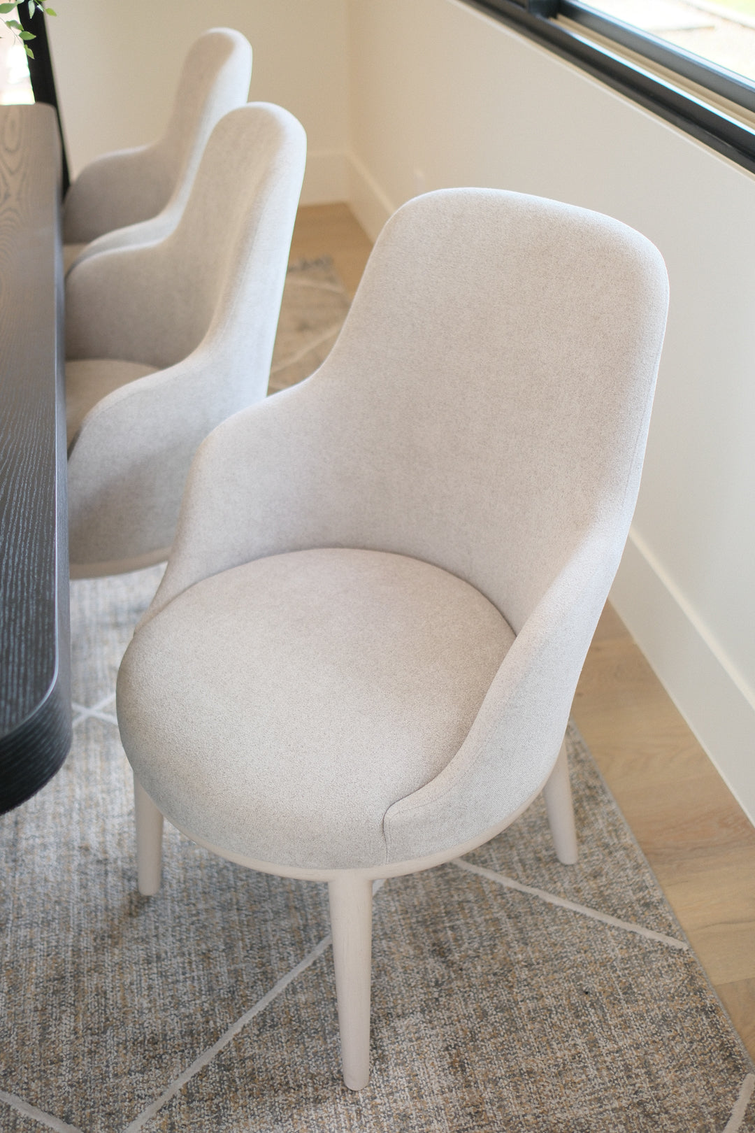 GREY DINING ARMCHAIR SET OF 8