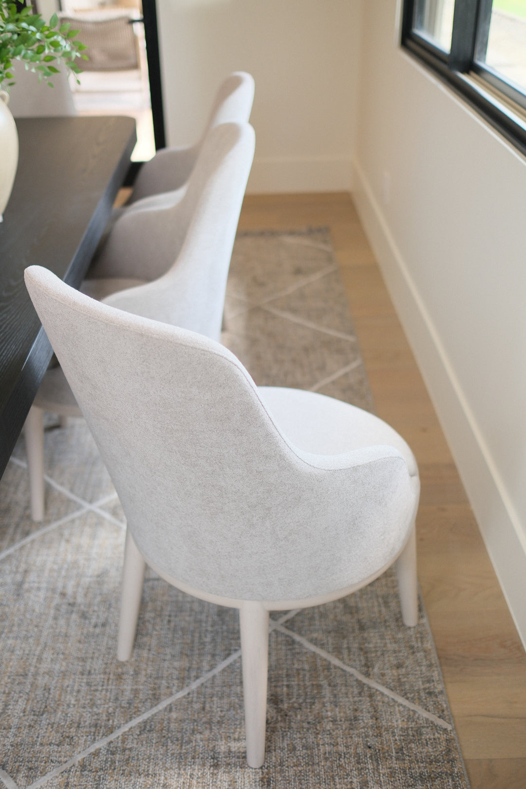 GREY DINING ARMCHAIR SET OF 8