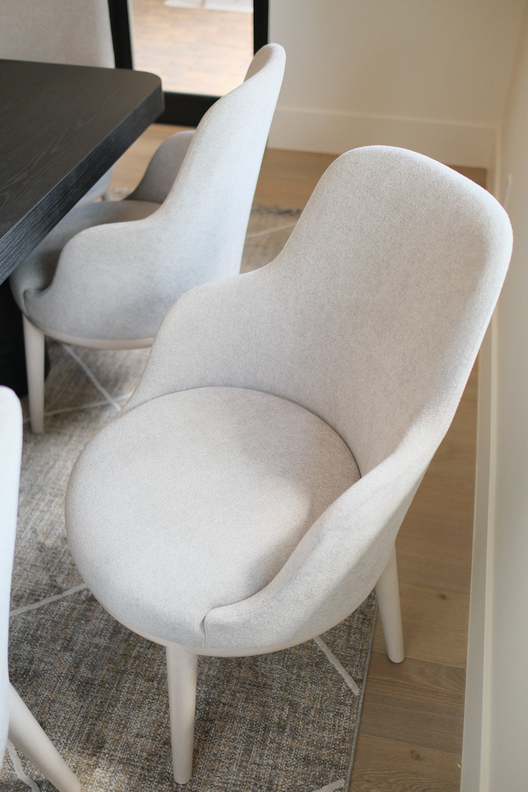 GREY DINING ARMCHAIR SET OF 8