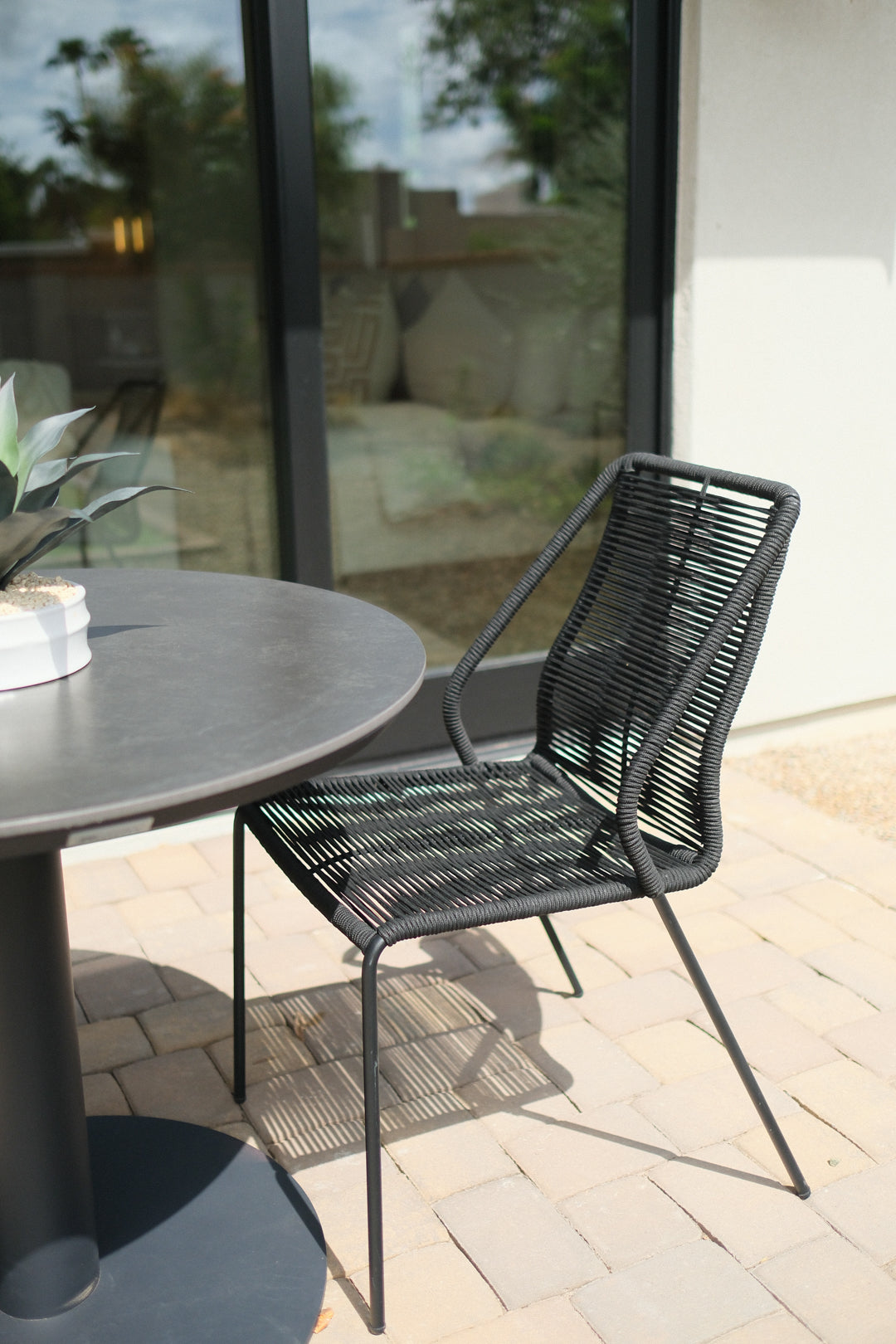 CLIP DINING CHAIR BLACK SET OF 2