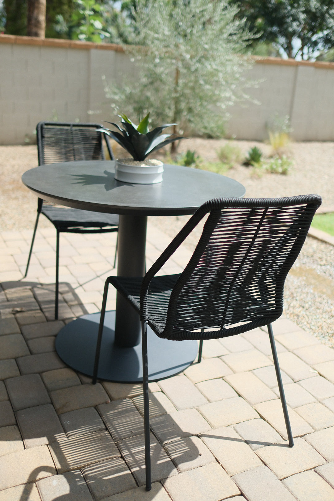 CLIP DINING CHAIR BLACK SET OF 2
