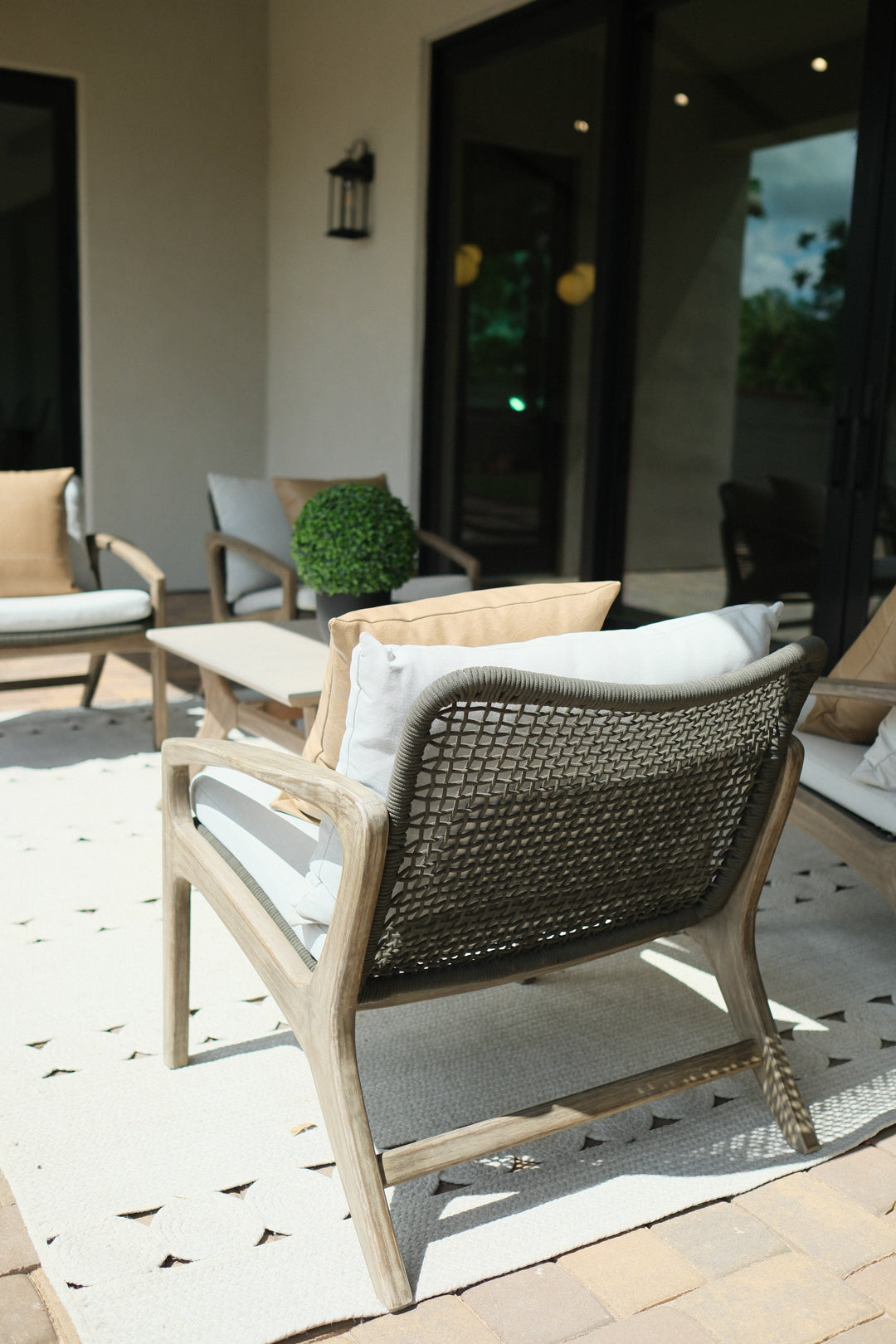 EUCALYPTUS ROPE OUTDOOR CHAIR D