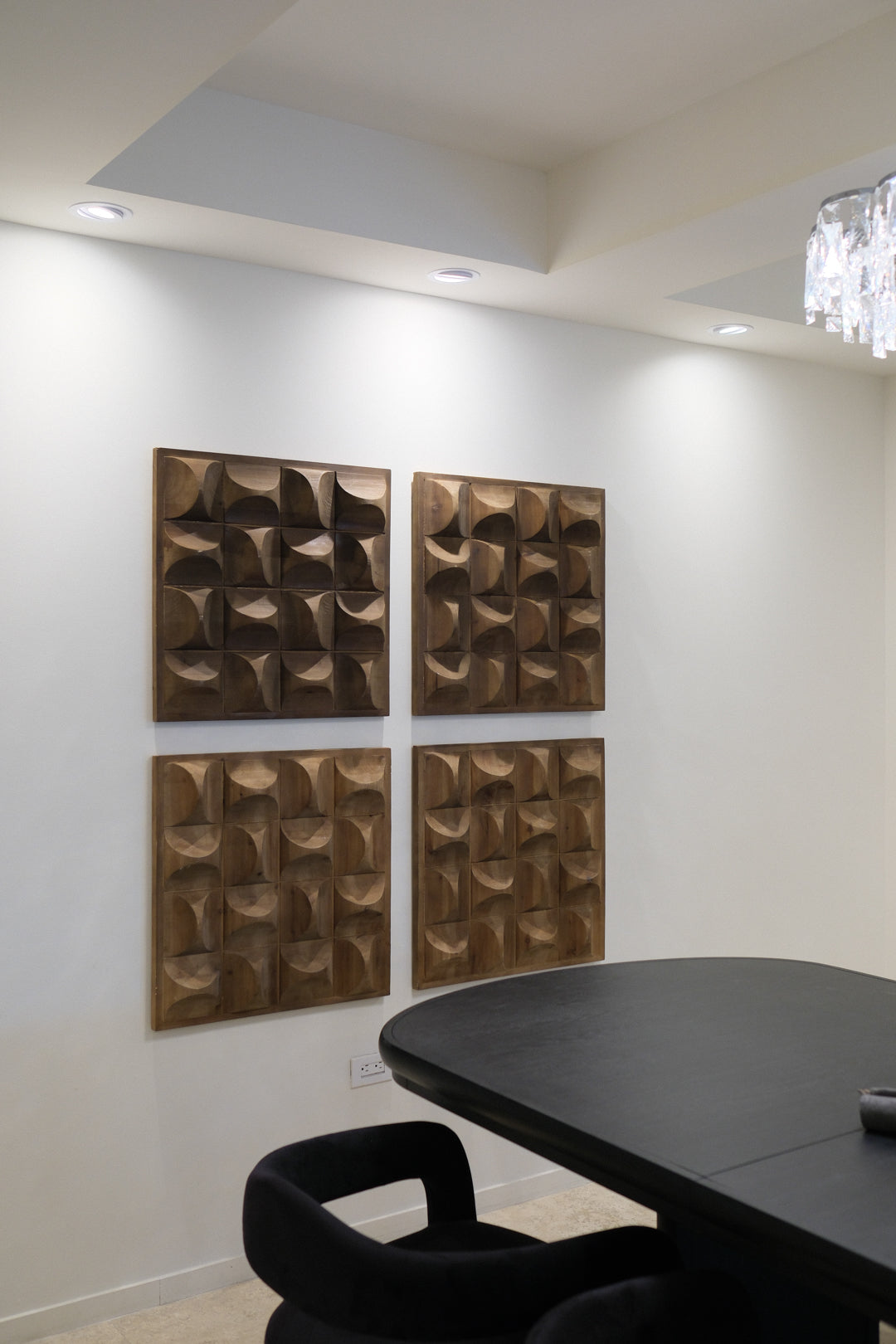 BROWN WOODEN WALL DECOR