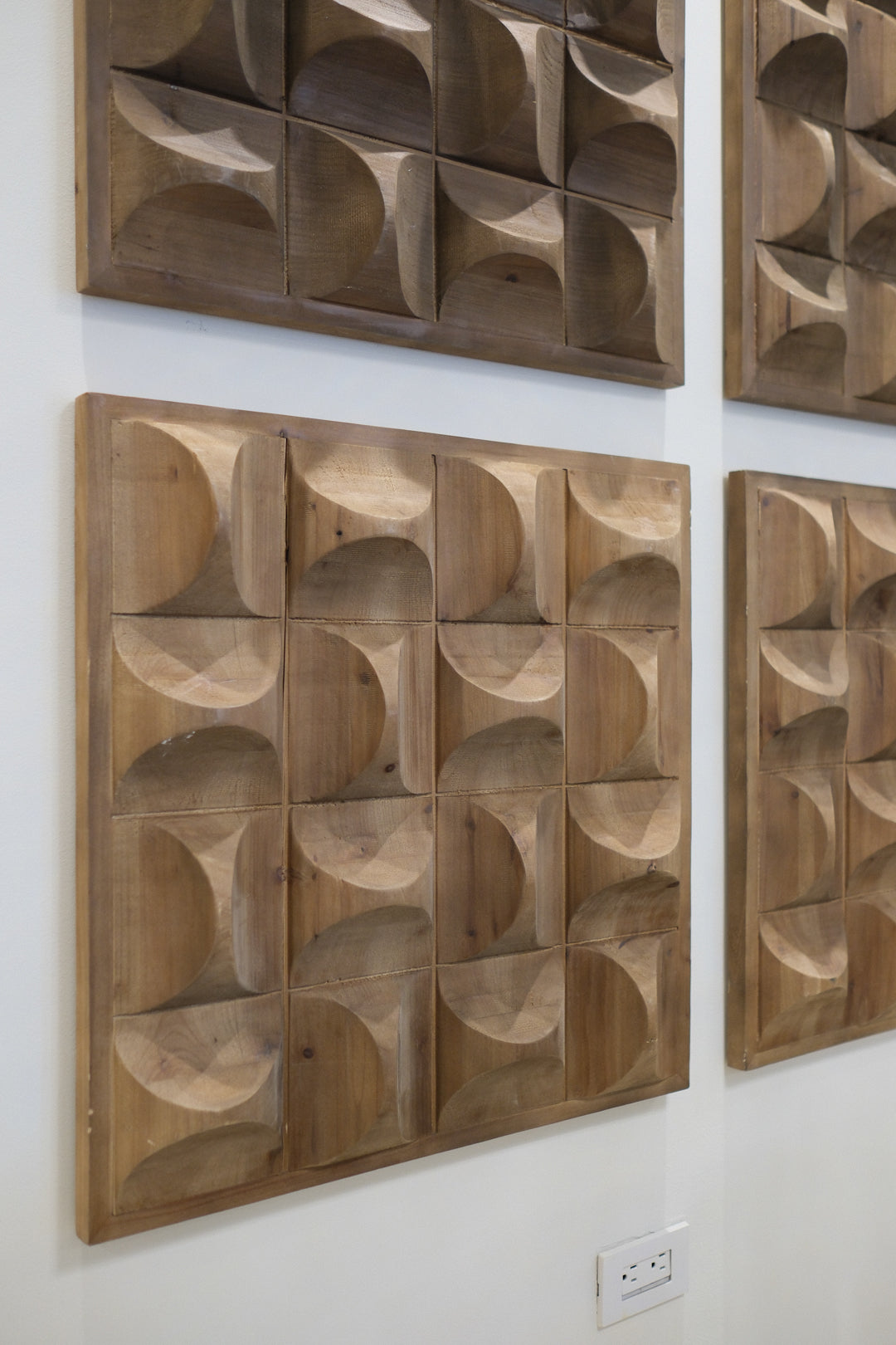 BROWN WOODEN WALL DECOR