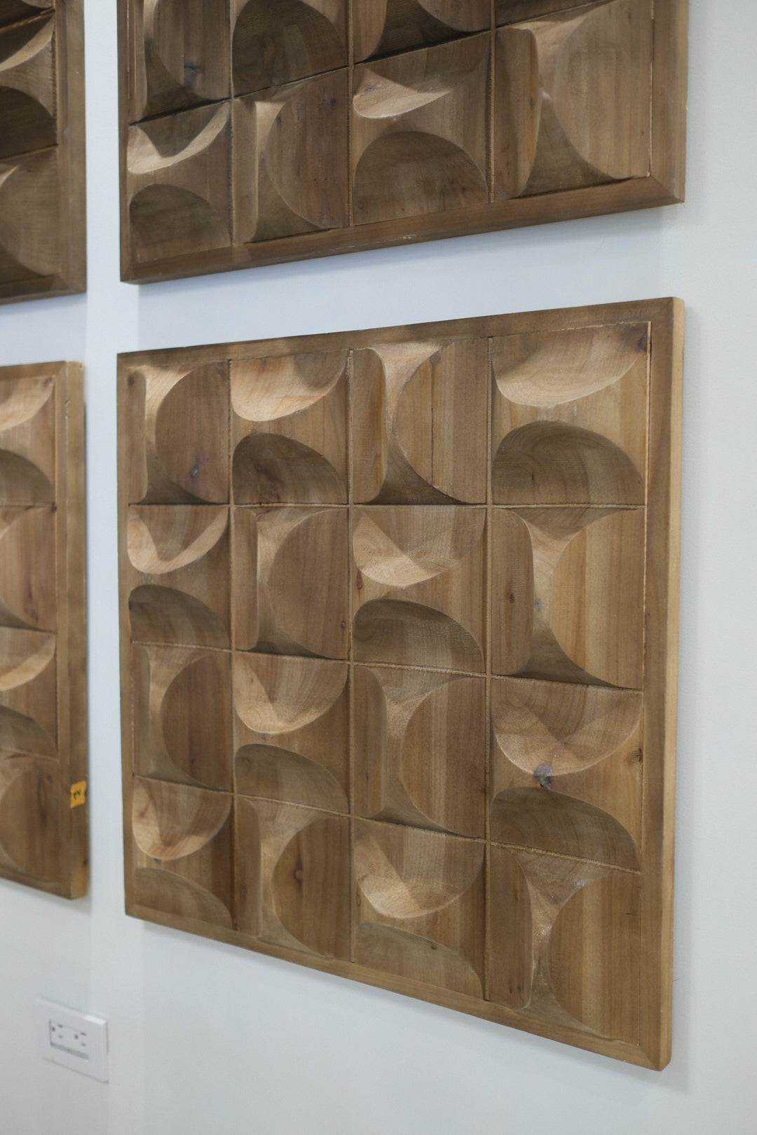 BROWN WOODEN WALL DECOR