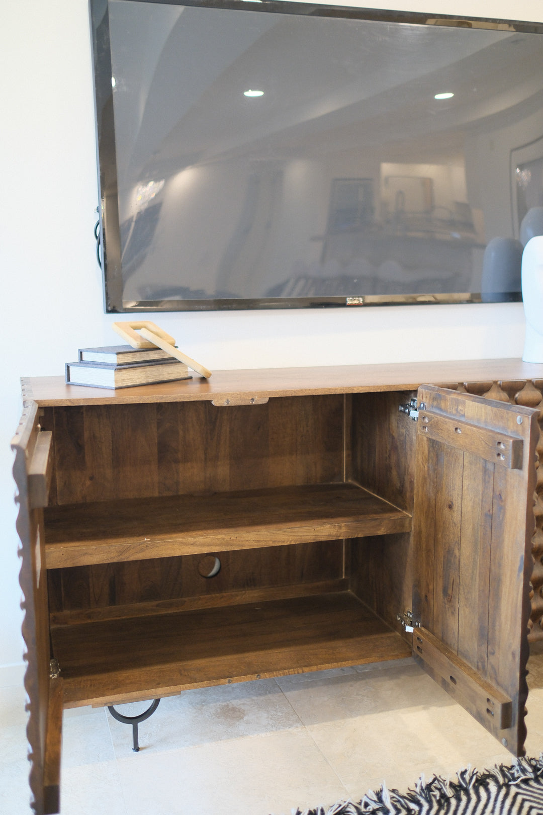 72"L BROWN SIDEBOARD