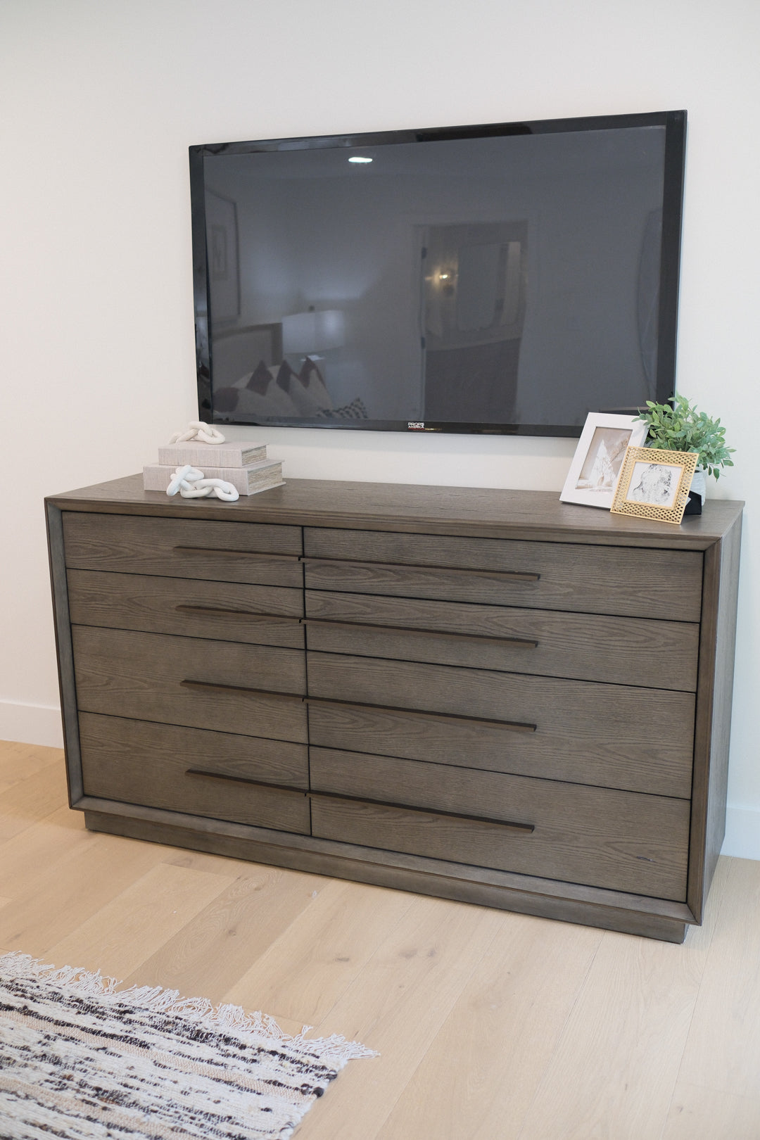 70”L TAUPE OAK DRESSER M