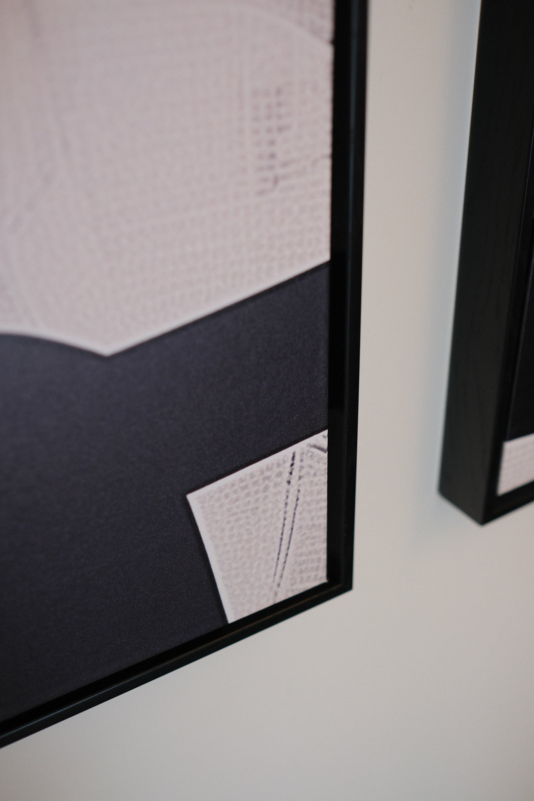 BW ABSTRACT IN BLACK FRAME 24X36
