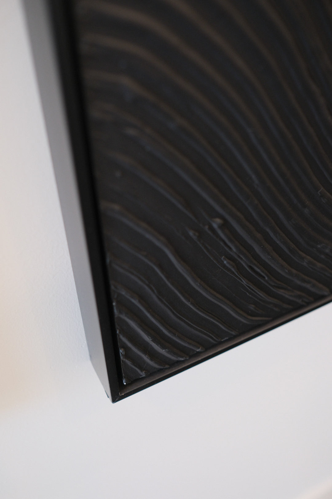 BLACK ABSTRACT CANVAS 36X48