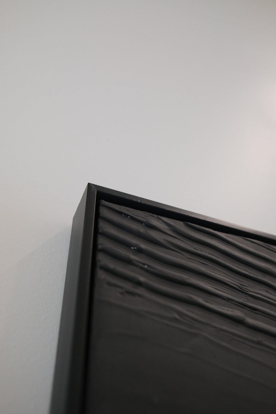 BLACK ABSTRACT CANVAS 36X48