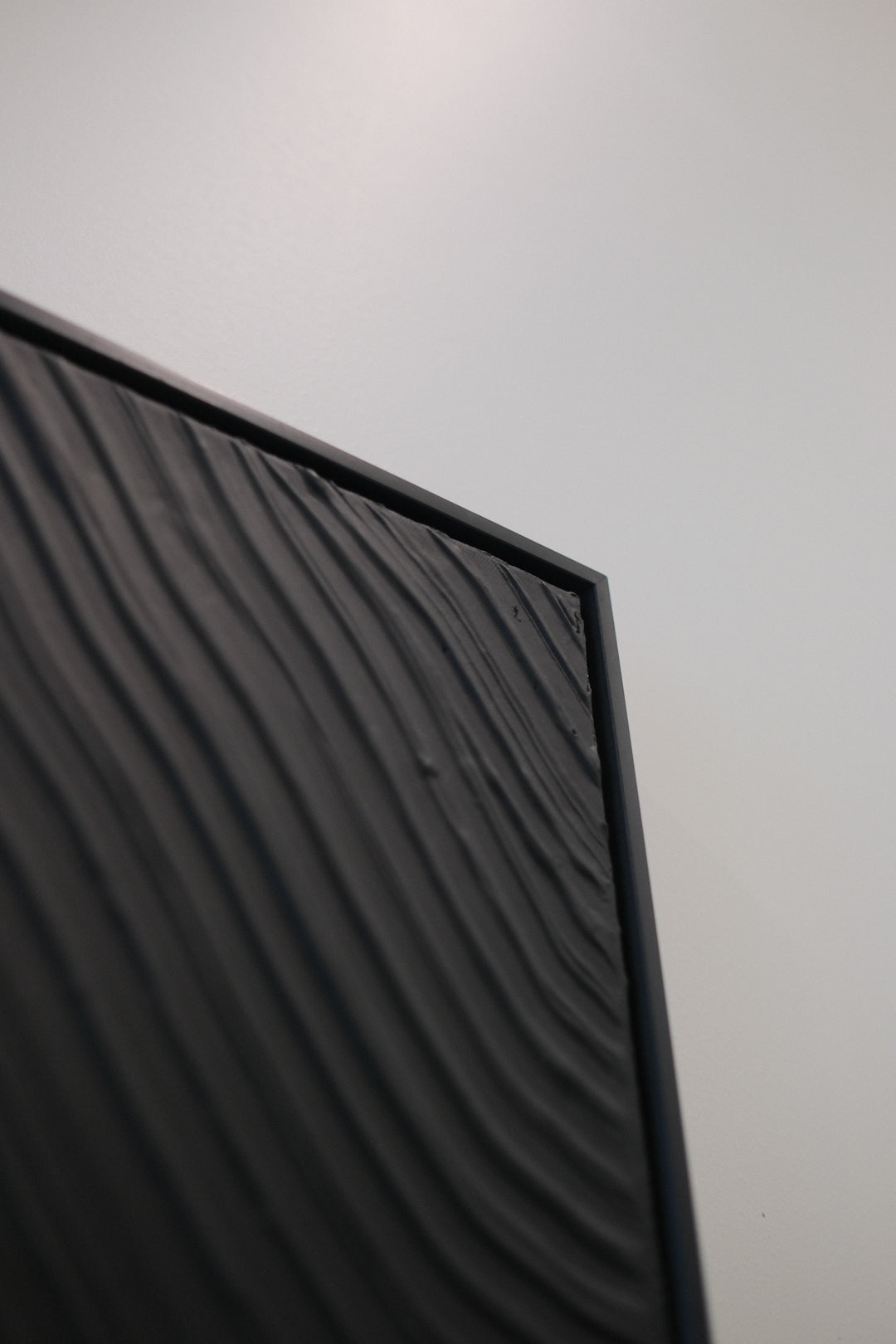 BLACK ABSTRACT CANVAS 36X48