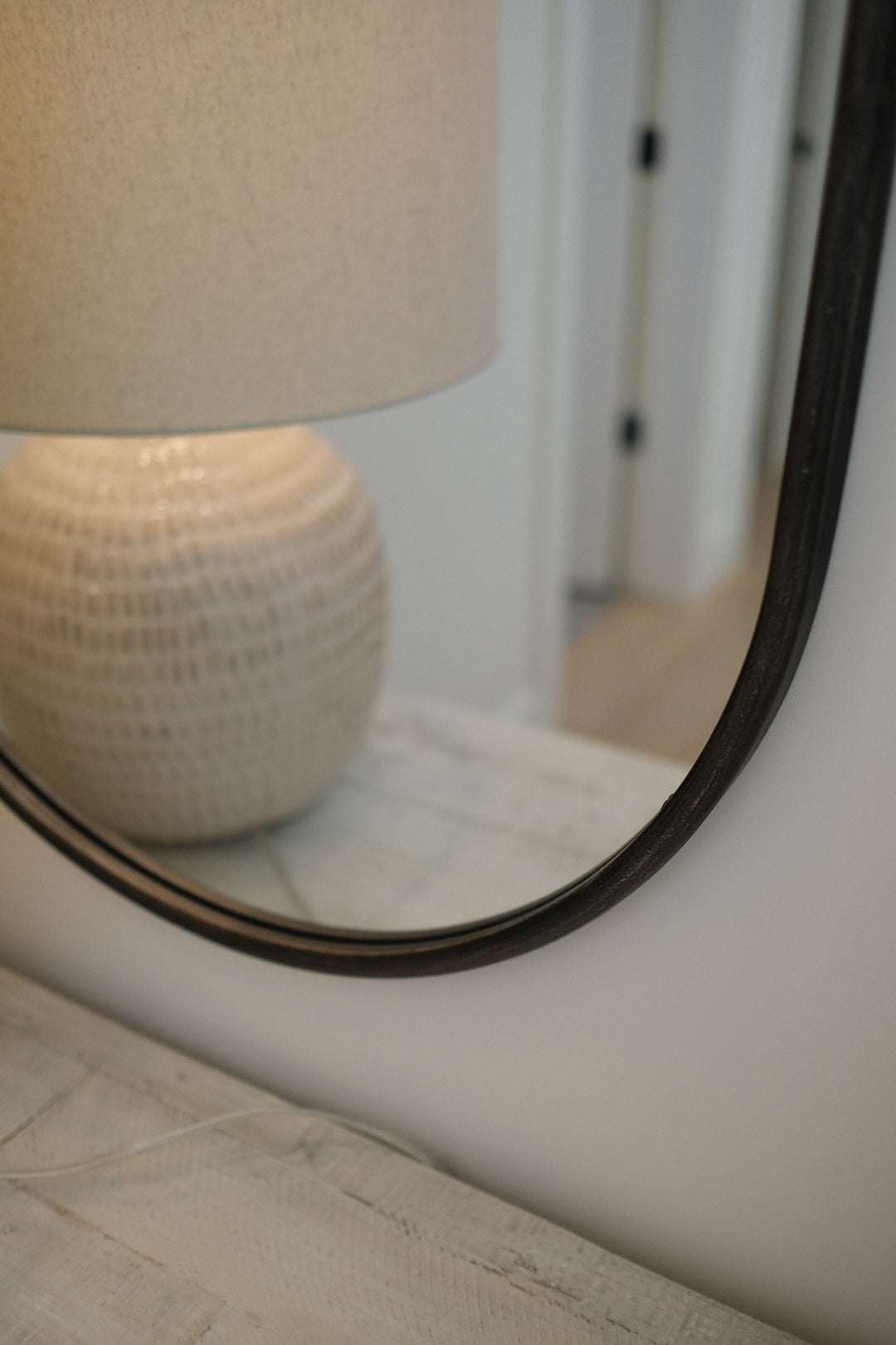BLACK METAL FRAME MIRROR A