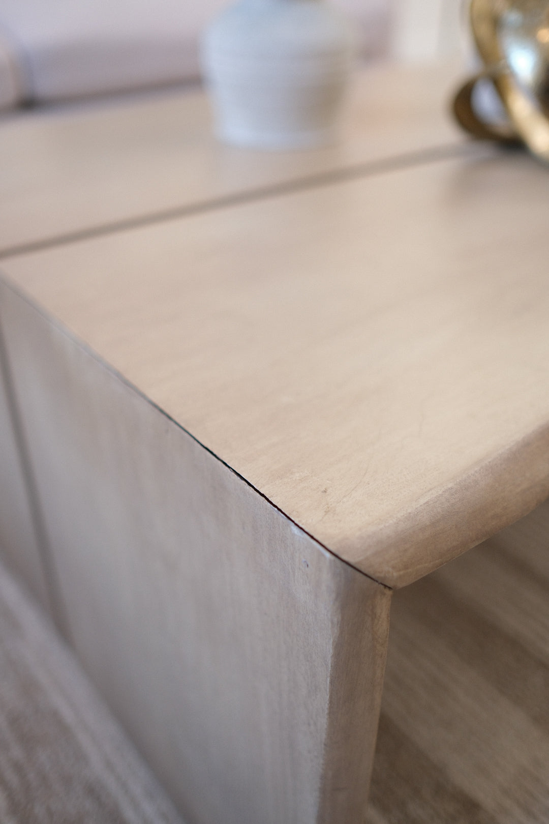 48"L ALL WOOD COFFEE TABLE