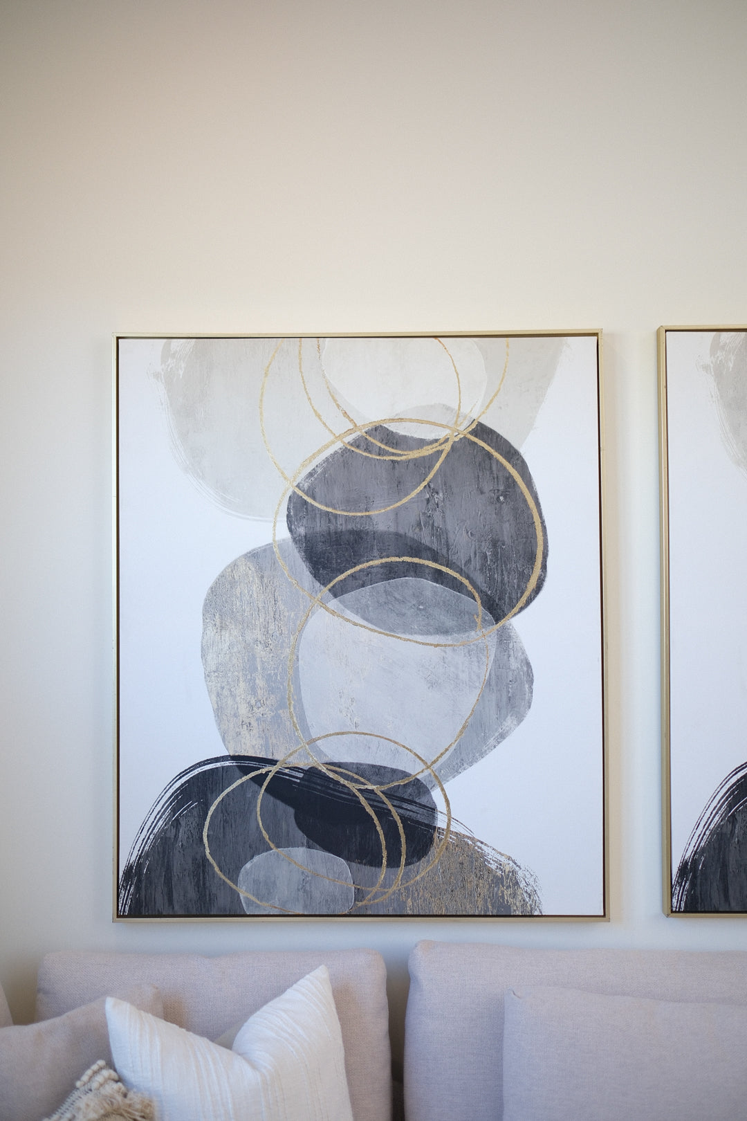 FOILED ABSTRACT WALL ART 41X49 A