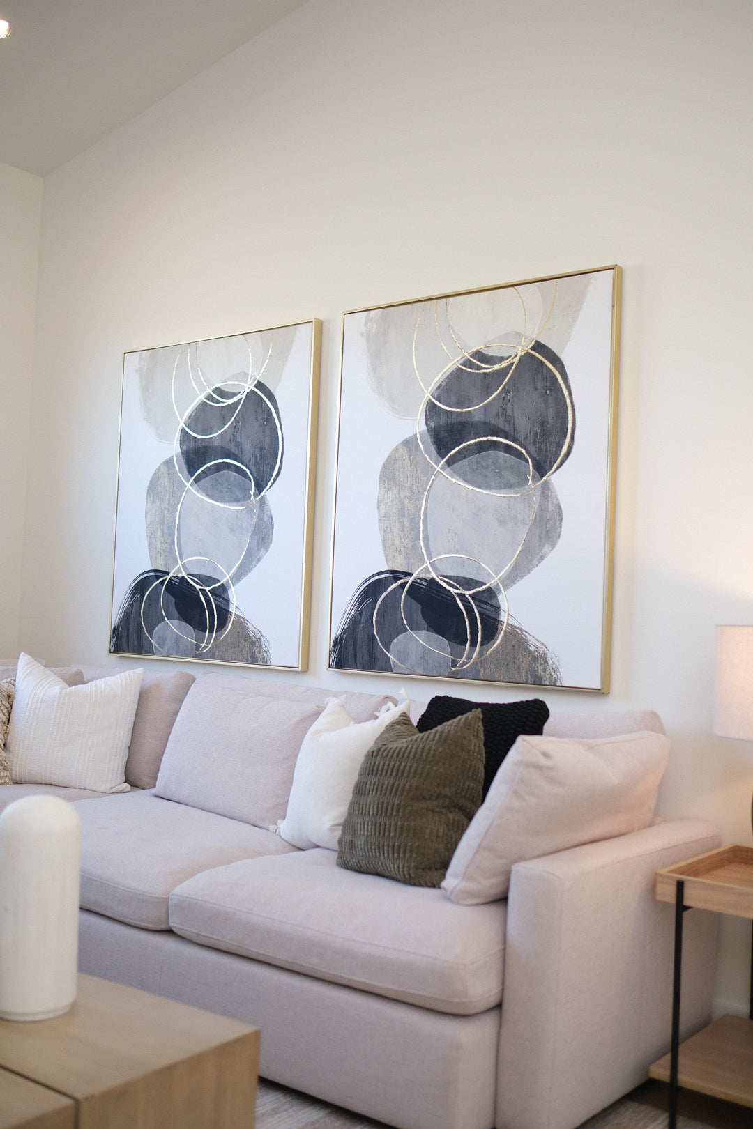 FOILED ABSTRACT WALL ART 41X49 B
