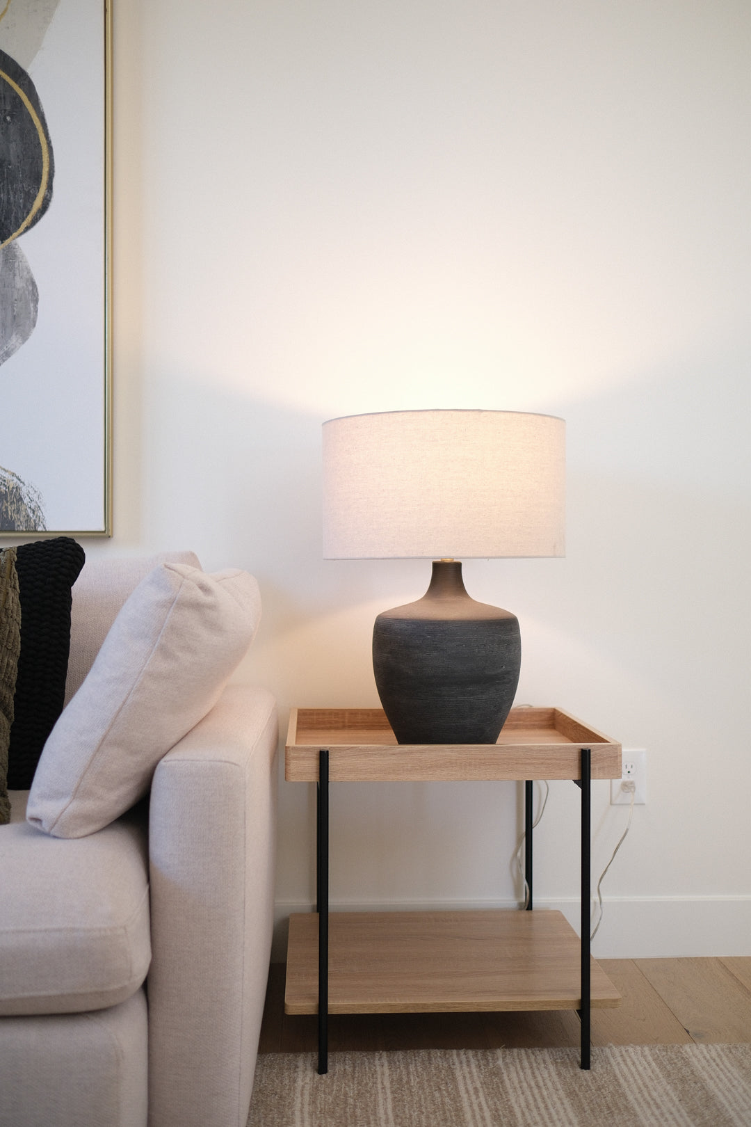 23"L 2-TIER END TABLE