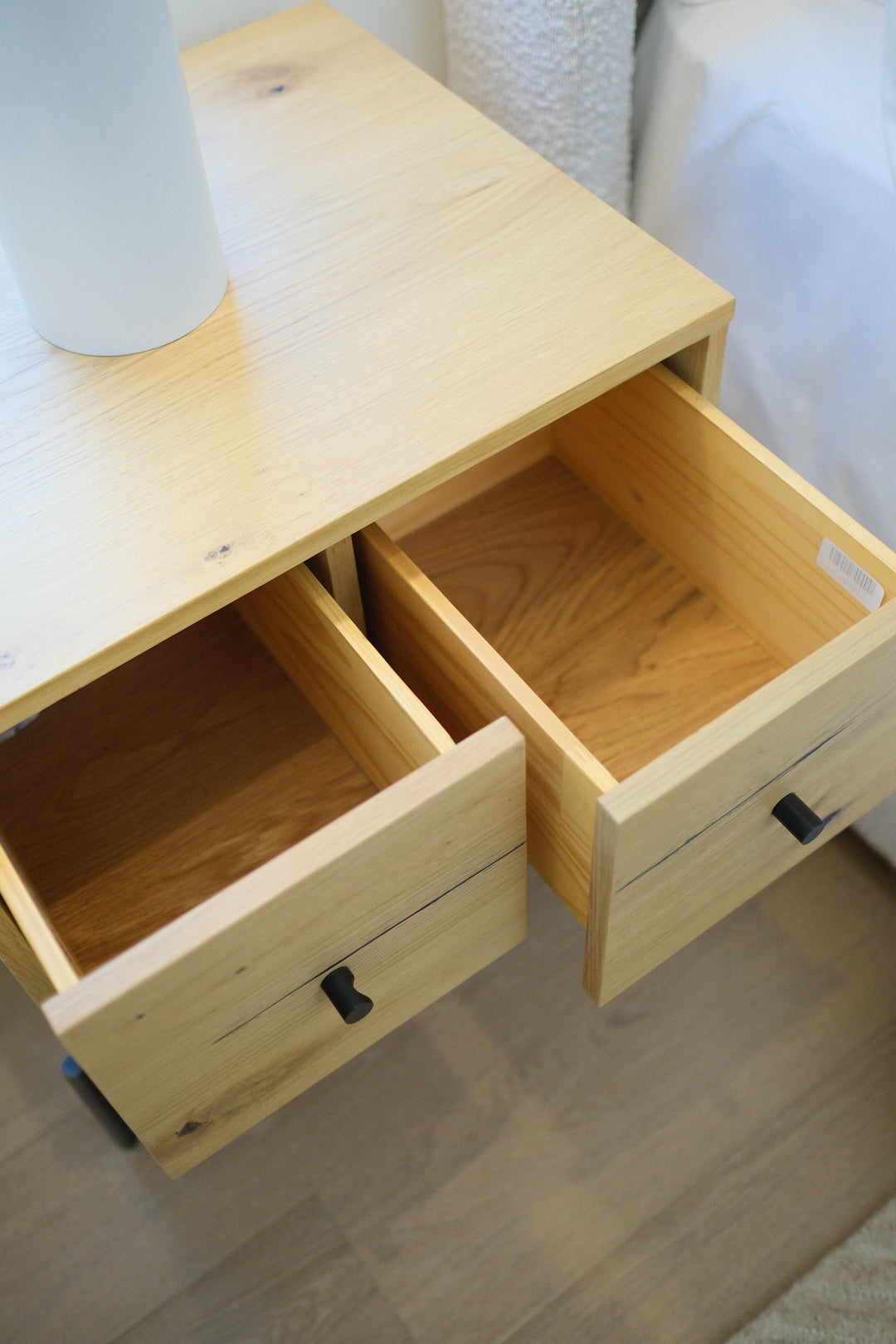 24"L LIGHT OAK RESIN NIGHTSTAND A