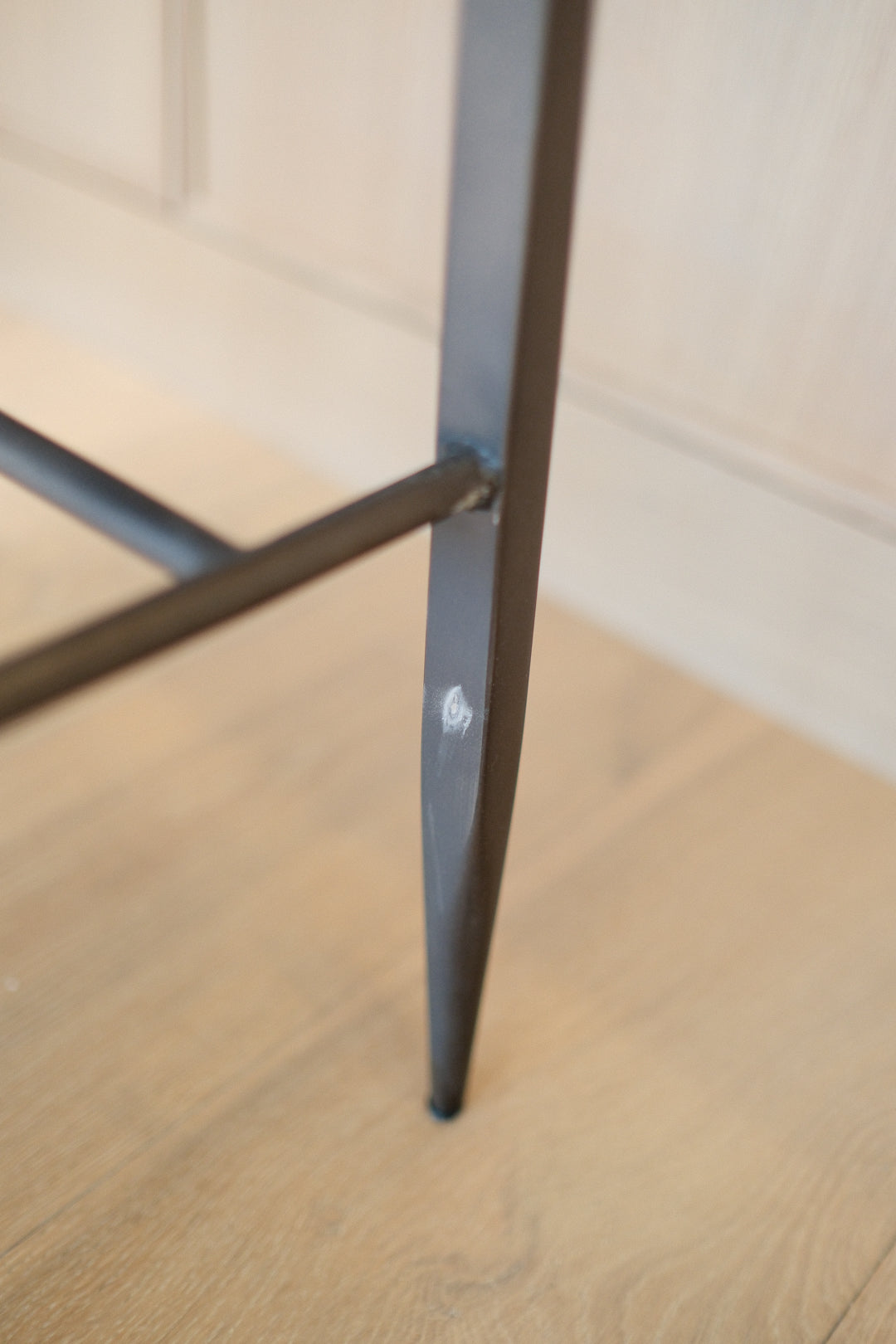 CAMEL LEATHER COUNTER STOOL D R
