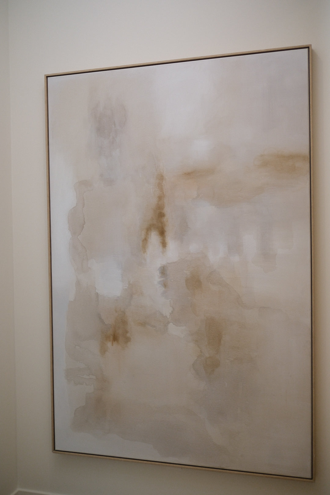 NEUTRAL WASH ABSTRACT CANVAS