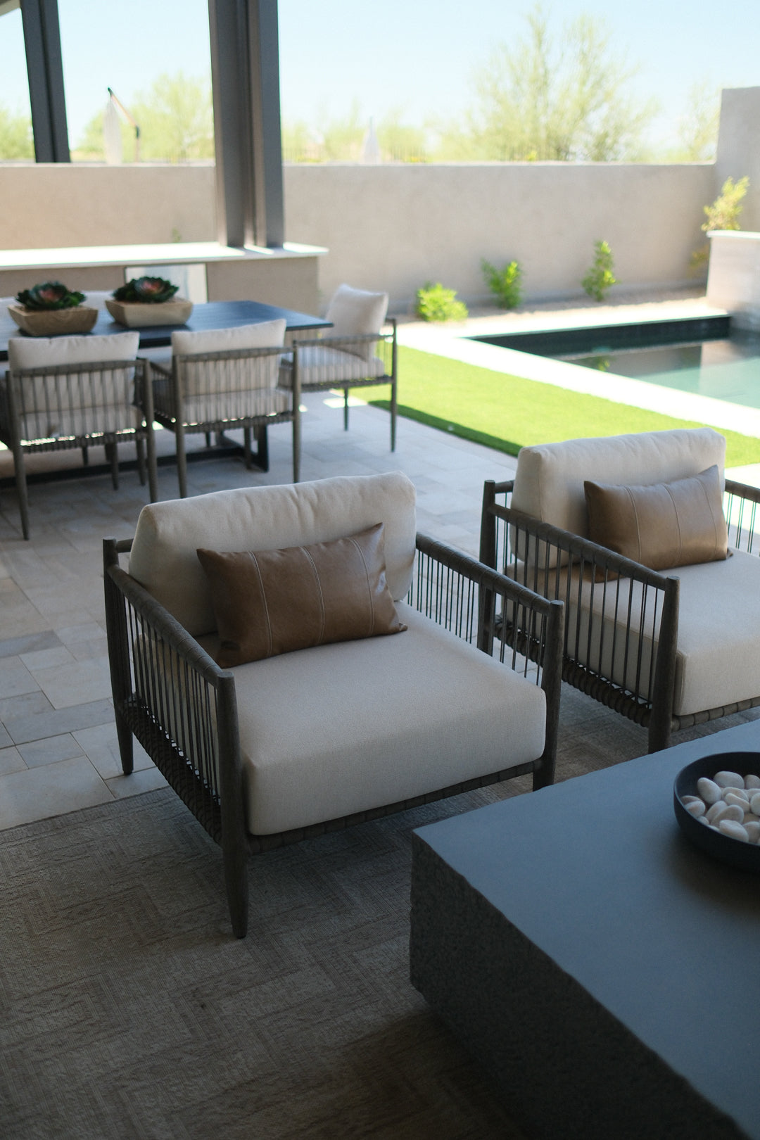 DARK GREY LOUNGE CHAIR A