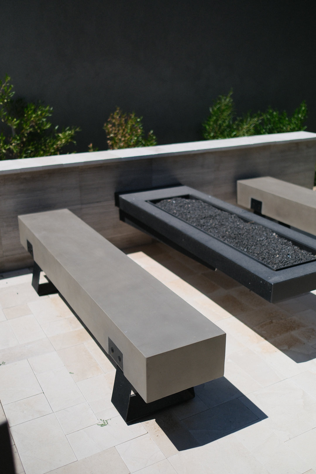 74"L CONCRETE BENCH A