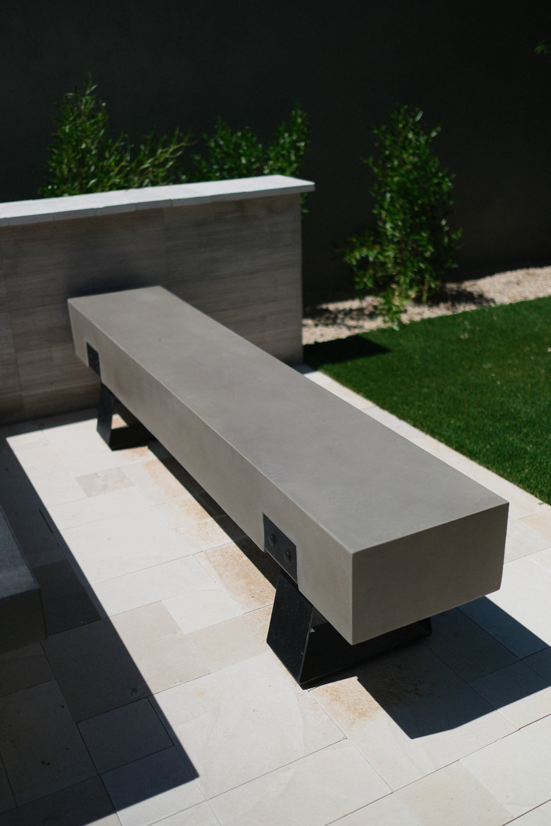 74"L CONCRETE BENCH B