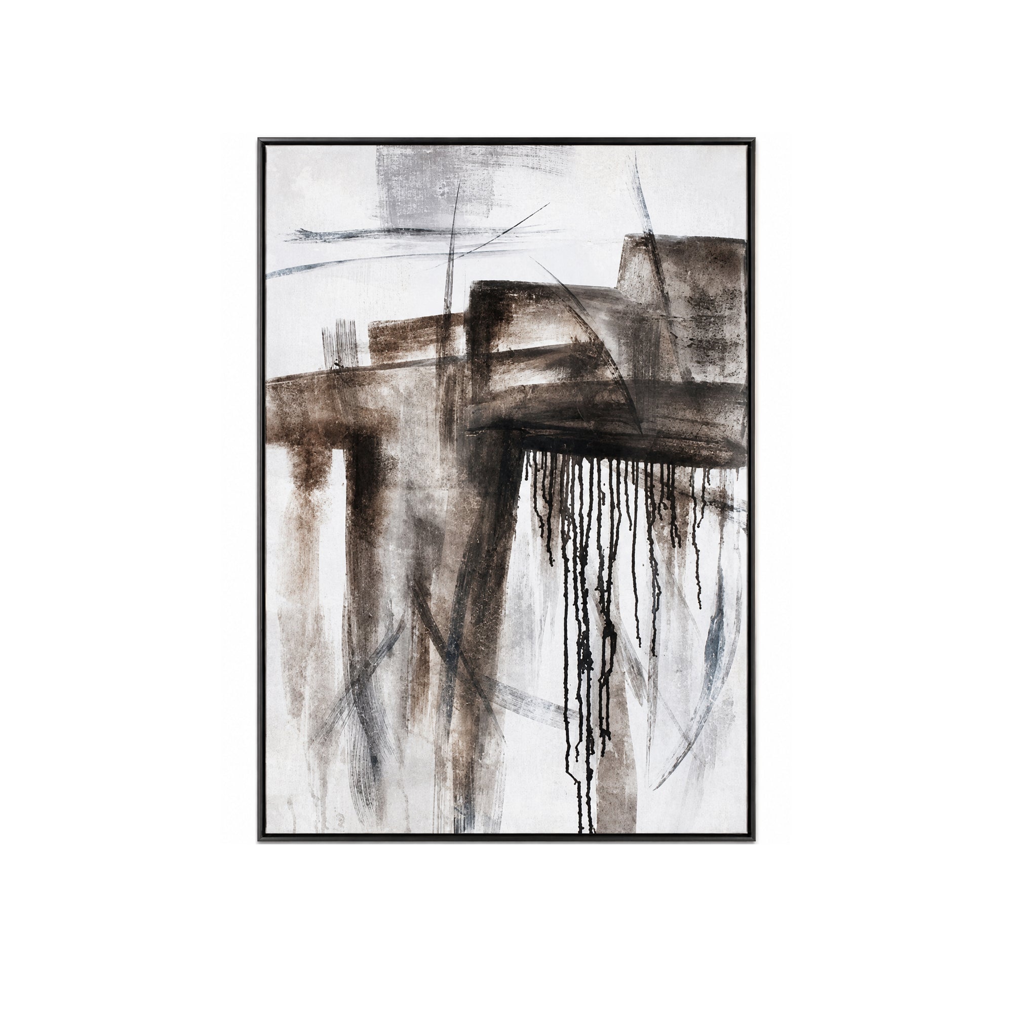 INDUSTRIAL ABSTRACT PAINTING 48X33