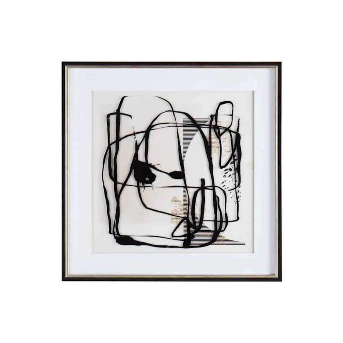 GLASS FRAMED WALL ART 25IN