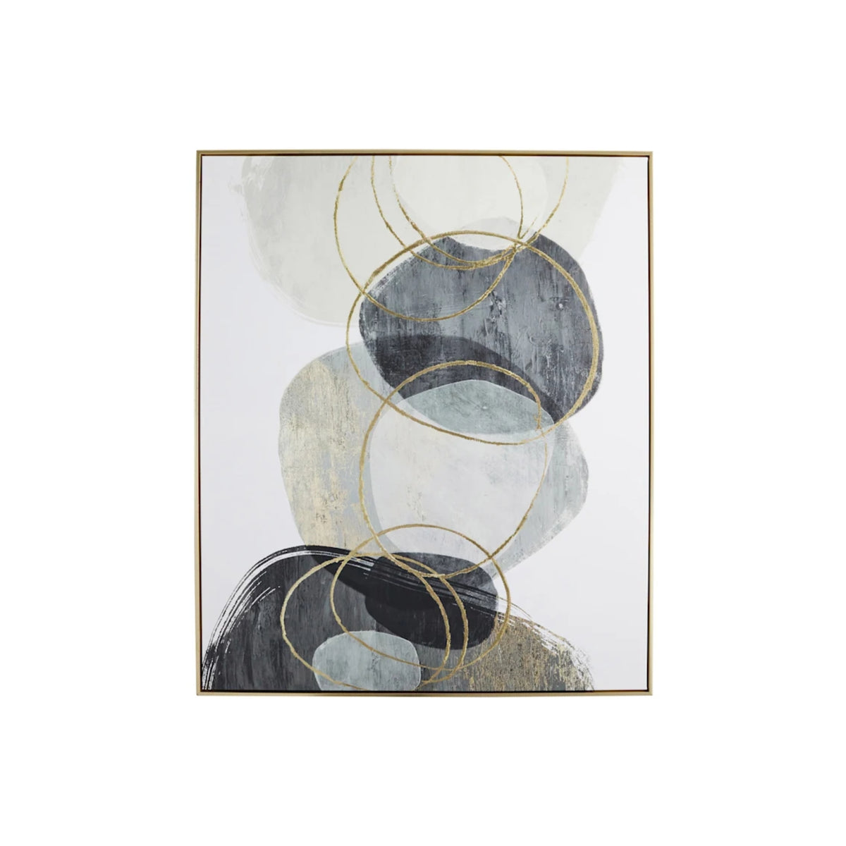 FOILED ABSTRACT WALL ART 41X49 A