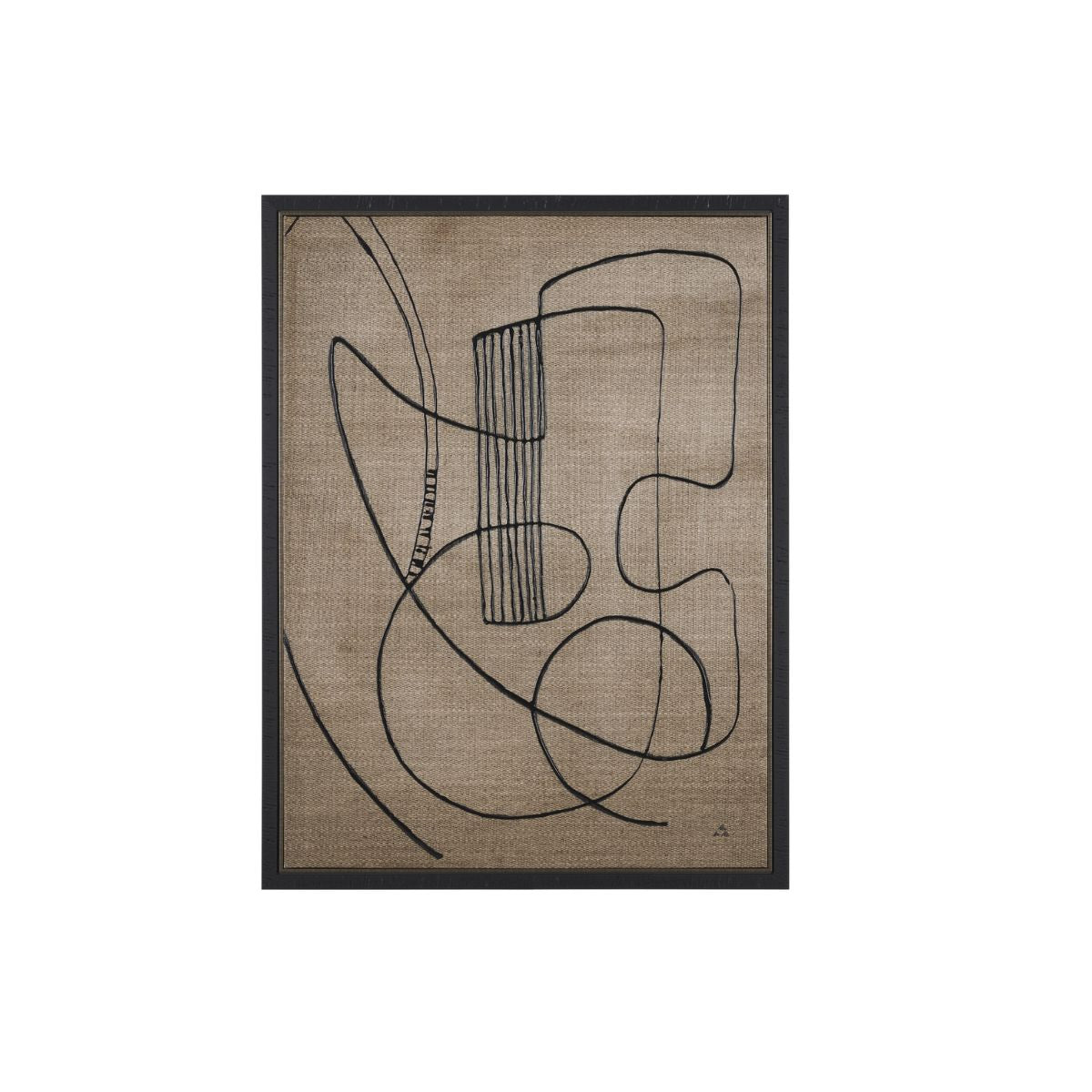 GUITAR MUSIC BLACK LINES ART 33X43