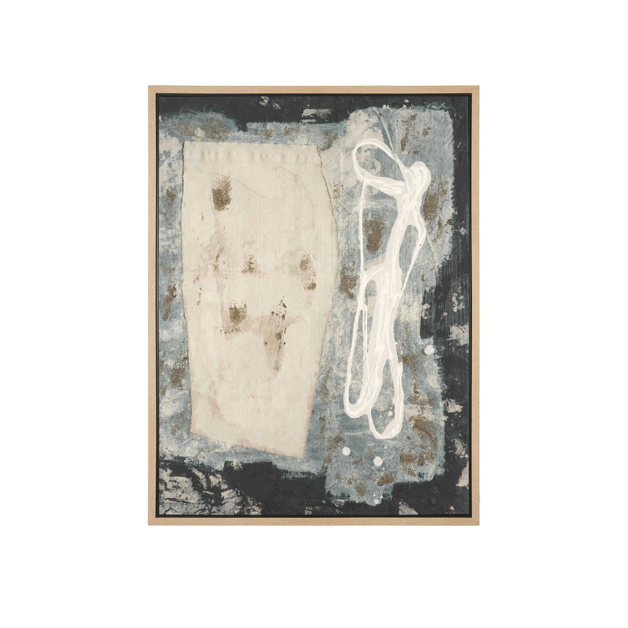 TEXTURAL ECHO FRAMED CANVAS 42X55